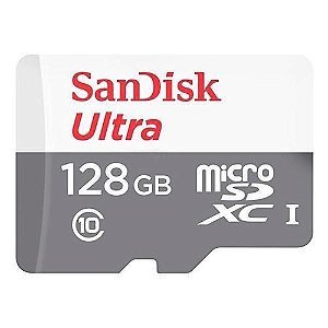 Cartão de Memória MicroSD Sandisk Ultra Classe 10 128GB