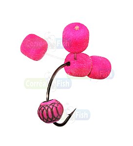 Anteninha de Pesca Chifrinho Fluorescente Neon Pink 12mm