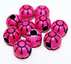 10 Miçangas para pesca Girassol Neon - Pink