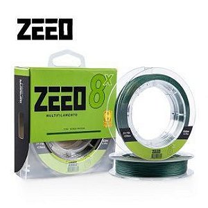 Linha Multifilmento Zeeo 8x 0,27mm Verde Musgo