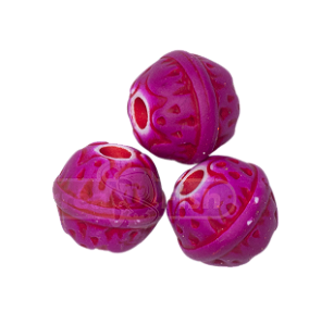 Miçangas para pesca Natalina - ROXA NEON 3 Unidade