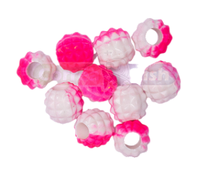 Miçangas para pesca Abacaxi - Branco e Rosa Neon  10 Unidade