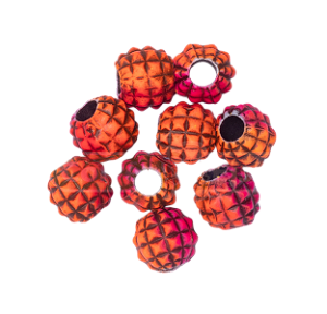 Miçangas para pesca Abacaxi - Laranja e Rosa Neon II 10 Unidade
