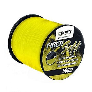 Linha  Monofilamento FIBER SOFT YELLOW 0,37MM 500MTR