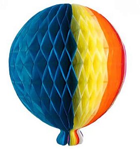 Balão Colmeia Junino 25Cm Un.