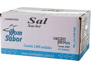 Sal em Sache Bom Sabor Cx. C/ 2.000 Un.