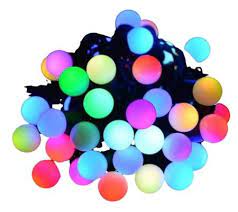 Pisca 30 Leds Bolas Color Natal 110V c/ 5 metros Un.
