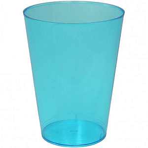 Copo em Acrílico Azul 200ml Plastilânia c/10 Un.