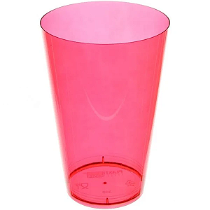 Copo em Acrílico Vermelho 300ml Plastilânia c/10 Un.