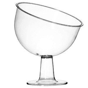 Taça em Acrilico Cristal Inclinada Grande 2,4ts. Tres Triangulos Un.