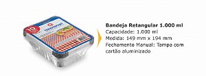 Bandeja/ Marmitex de Alumínio 1.000ml Thermoprat c/ 10 Un.