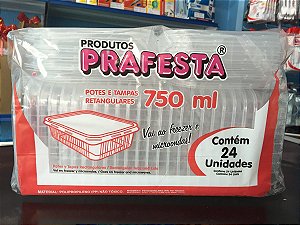 Pote PP Ret. 750 ml. C/ Tampa Prafesta C/ 24 Un.