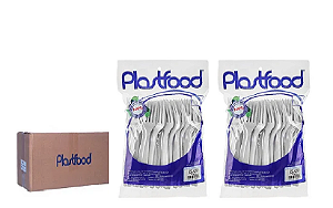 Garfo Refeição Master Branco Plastfood Caixa c/ 10x50 Un.