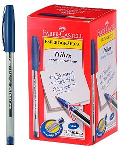 CANETA TRILUX FABER CASTELL CX/50 UN AZUL - ES