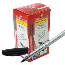 CANETA TRILUX FABER CASTELL CX/50 UN PRETO - ES