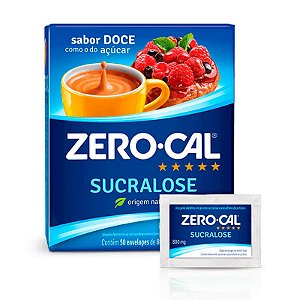 Adoçante em Sache Zero Cal Sucralose Cx C/ 50 Un