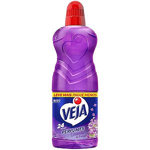 Limpador Perfumado Veja Lavanda da França c/ 1 Litro.