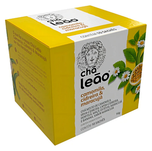 Chá de Maracujá, Camomila e Cidreira Leão c/ 10 Sachês.