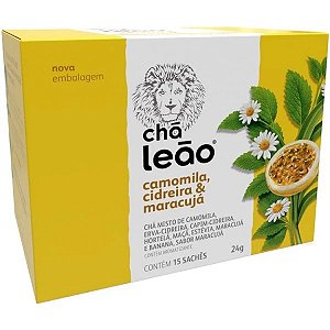 Chá de Maracujá, Camomila e Cidreira Leão c/15 Sachês.