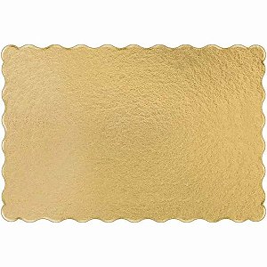 Cake Board Dourado 30x40cm Retangular Un.