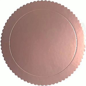 Cake Board Redondo Rose Gold 28cm Un.