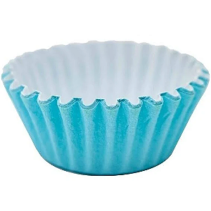 Forma p/ Cupcake Azul Claro c/45 Un.