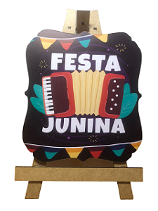 Lousa Decorativa Festa Junina 28cm Un.