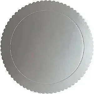 Cake Board Redondo Prata 26cm Un.