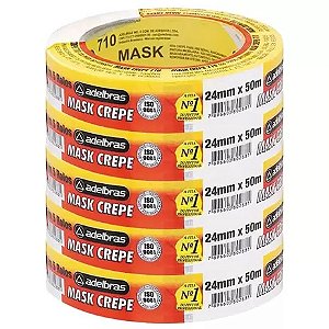 Fita Crepe 24x50mts Mask c/ 5 Un.