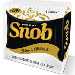 Guardanapo Snob Folha Dupla 32,5x32,5cm c/ 20x50 Un.