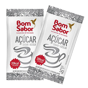 Açúcar em Sache Bom Sabor c/ 500gr Un.