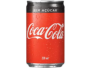 Coca Cola Sem Açúcar Lata 220ml Un.