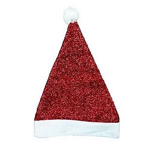 Gorro Natal Papai Noel Brilhante Unidade