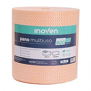 Bobina de Pano Multiuso Inoven Laranja 300mts Un
