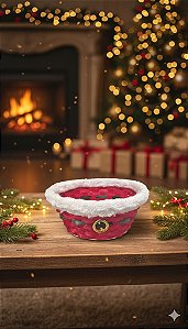 Cesto De Bambu Cinto Noel Redondo - 23x11,5 cm und.