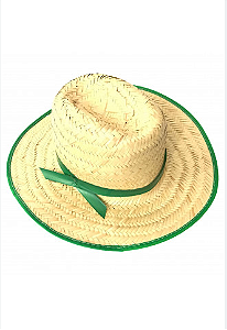 CHAPEU DE PALHA TEXANO 32X35CM UN.