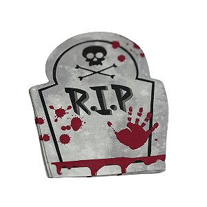 GUARDANAPO ESTAMPADO F.D. HALLOWEEN LAPIDE C/ 20 FOLHAS.
