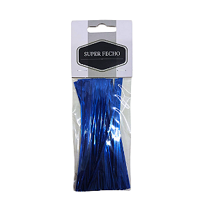 Fecho Prático Azul 4X11cm Com 100 Un.