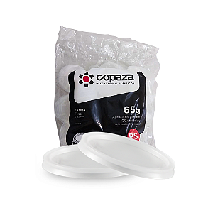 Tampa para Copo Molho Descartável 50/80ml TC05 Copaza com 65g 100 Unidades (Aproximadamente)