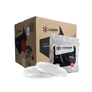 Tampa para Copo Molho Descartável 50/80ml TC05 Copaza com 1,6kg 2500 Unidades (Aproximadamente)