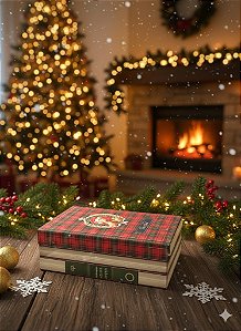 Caixa de Presente Ursinho Natal - 46x33