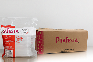 Caixa Pote c/ Lacre 350ml Retangular Prafesta - c/ 200 und.