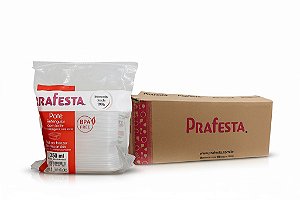 Caixa Pote c/ Lacre 350ml Retangular Prafesta - c/ 200 und.