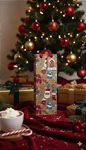 Sacola p/ Vinho com Brilho 'Feliz Natal'