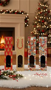 Caixa Natalina p/ Vinho - und