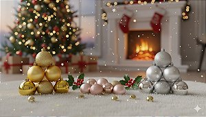 Bolas Natalinas n° 6 - kit c/ 6 und