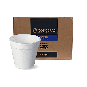 Copo Térmico EPS Isopor 60 ml Copobras Cx 1000 Unidades