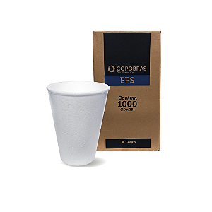 Copo Térmico EPS Isopor 180 ml Copobras Cx 1000 Unidades