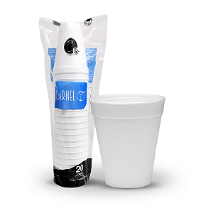 Copo Térmico Isopor EPS 355ml (12oz) Darnel 20 Un.