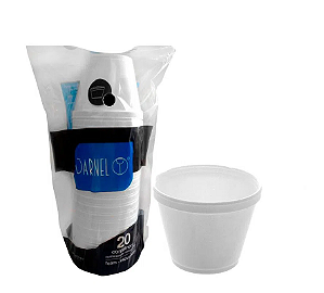 Pote Térmico de Isopor 355ml (10oz) Darnel c/ 20 Un.